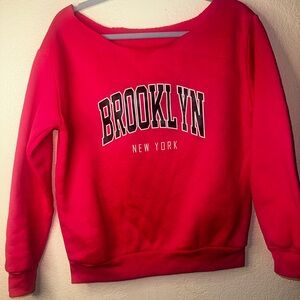 Pink Brooklyn New York Crew Neck